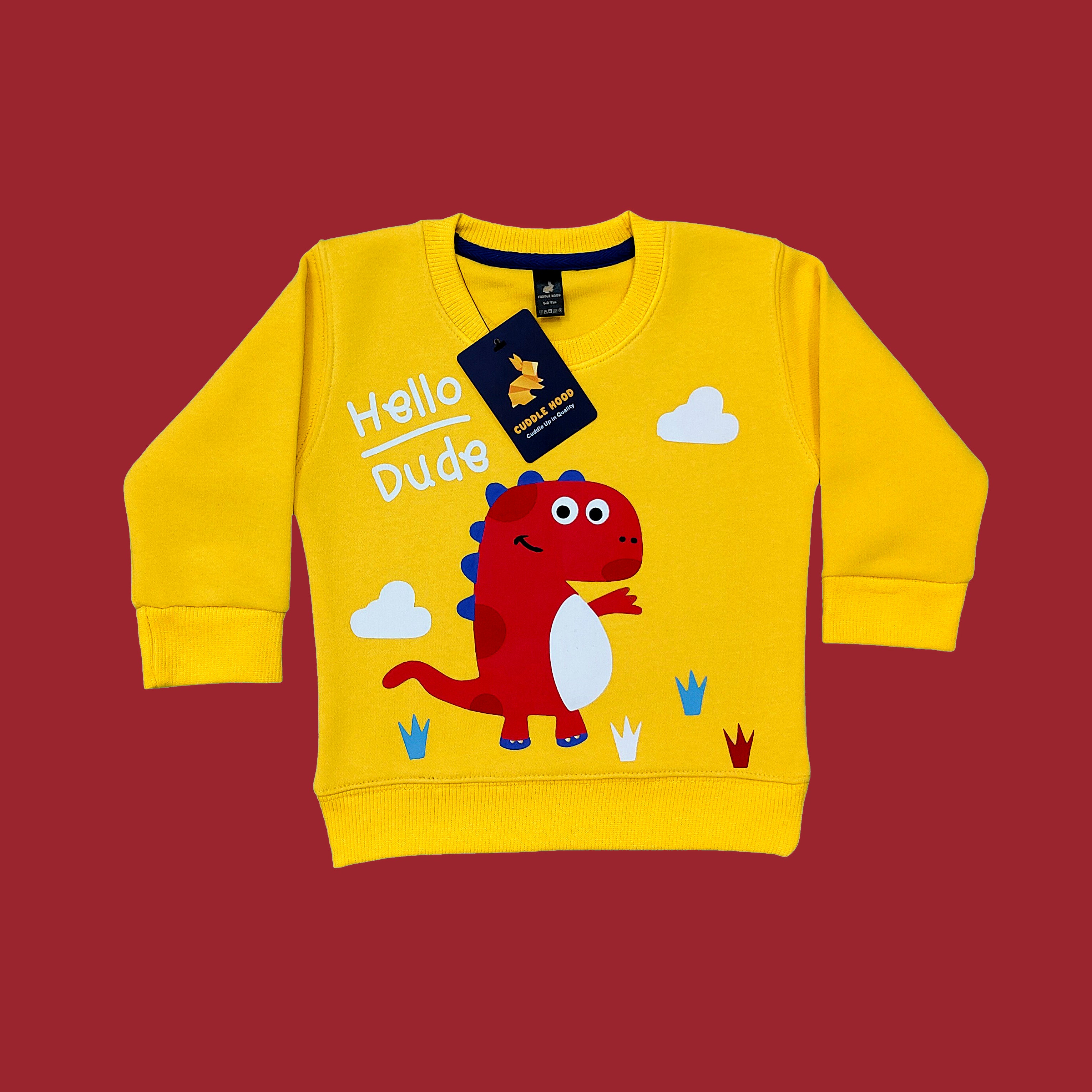 Dino Yellow Sweatshirt