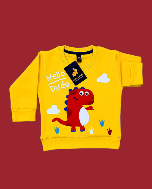 Dino Yellow Sweatshirt