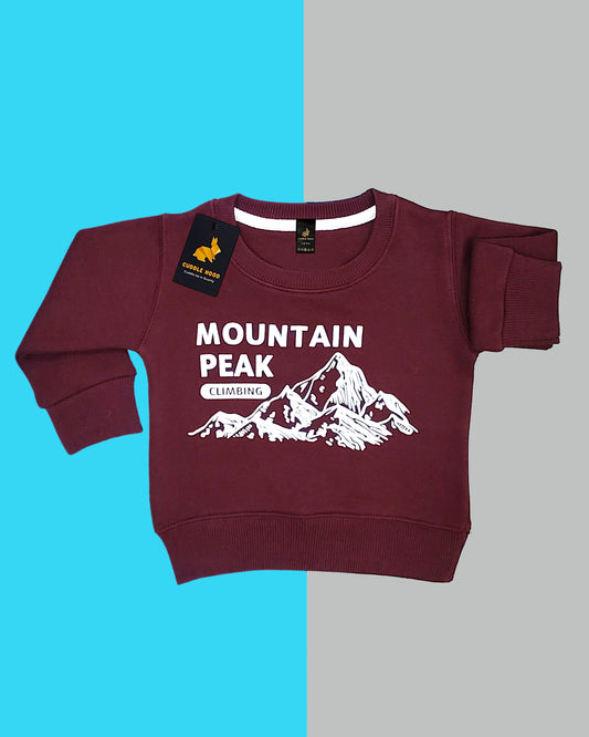 Mountain Peak Maroon Sweatshirt