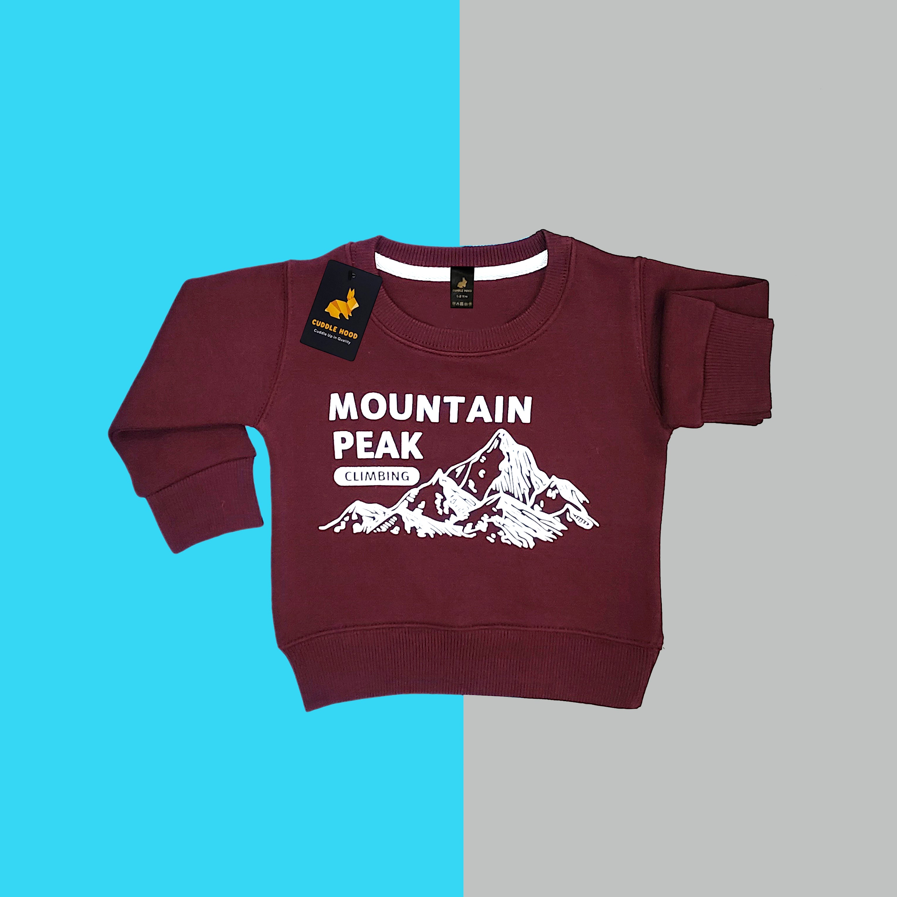 Mountain Peak Maroon Sweatshirt