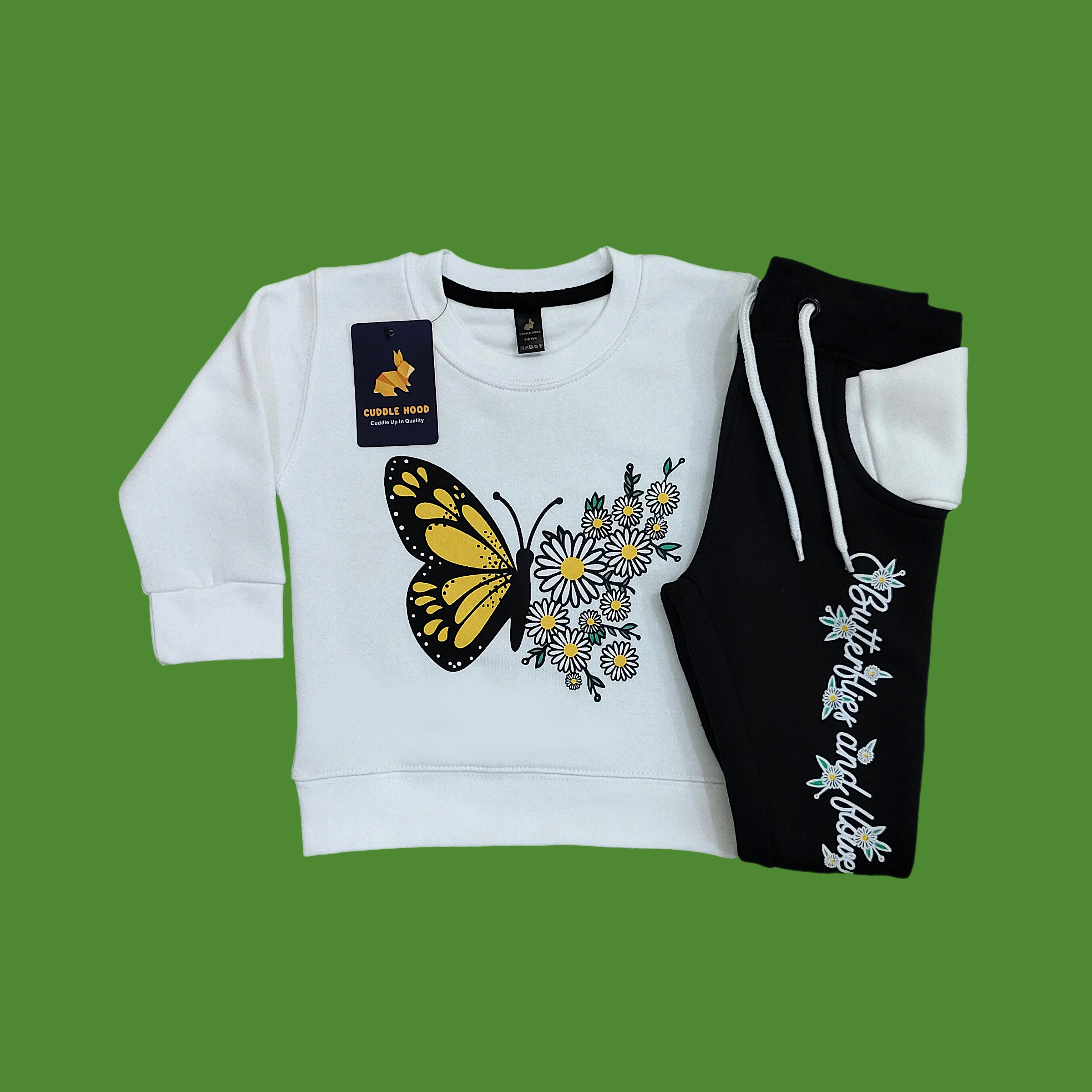 Butterfly White Black Tracksuit