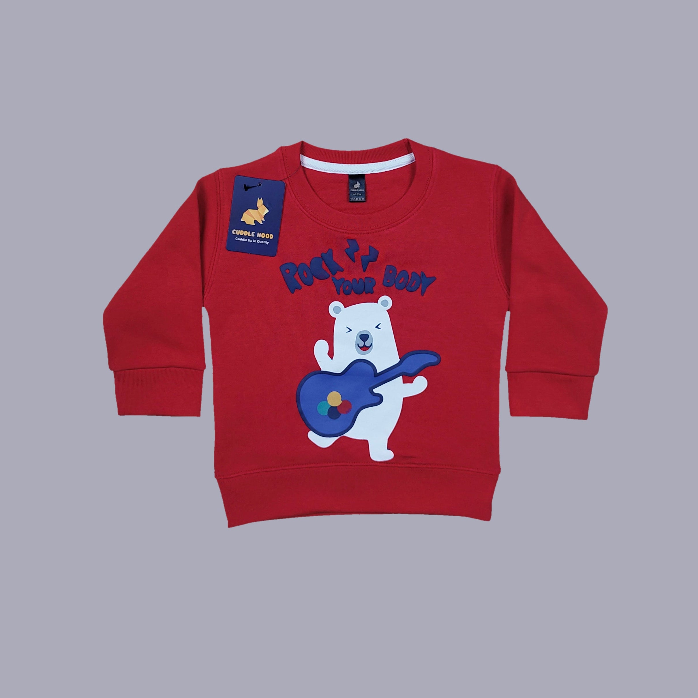 Bear Tune Red Sweatshirt